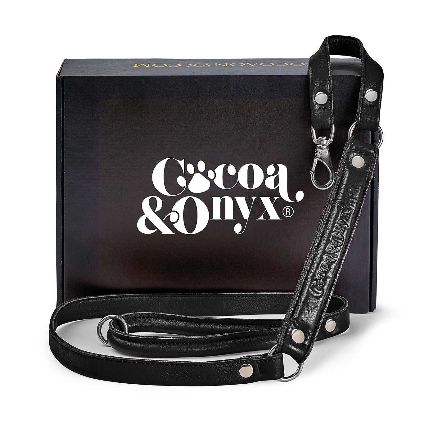 ComfurtGrip Leather Dog Leash- Black