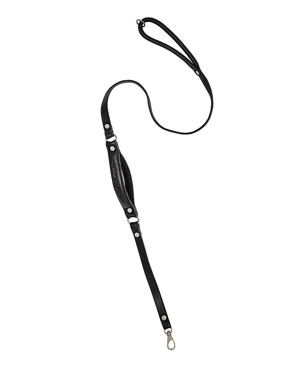 ComfurtGrip Leather Dog Leash- Black