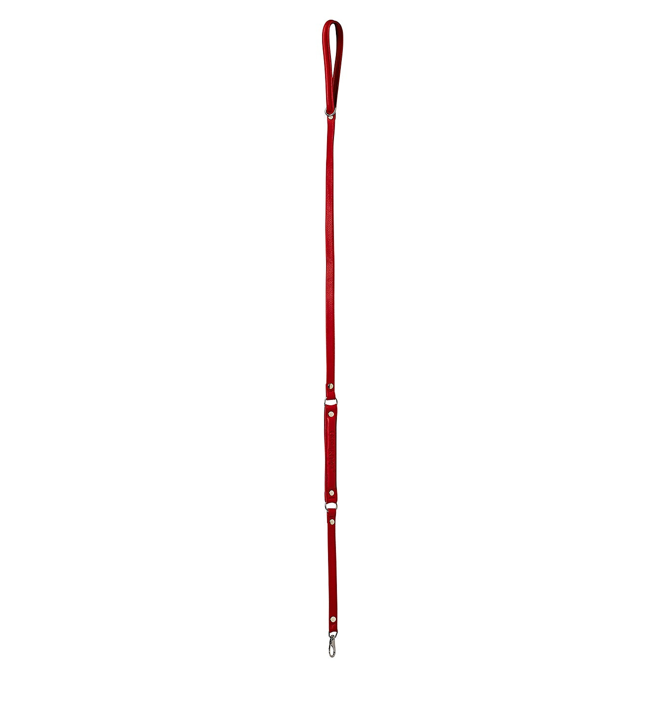 ComfurtGrip Leather Dog Leash - Red