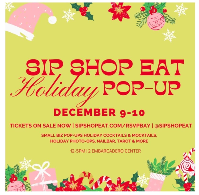 Sip Shop Eat Holiday Pop-Up, December 9-10