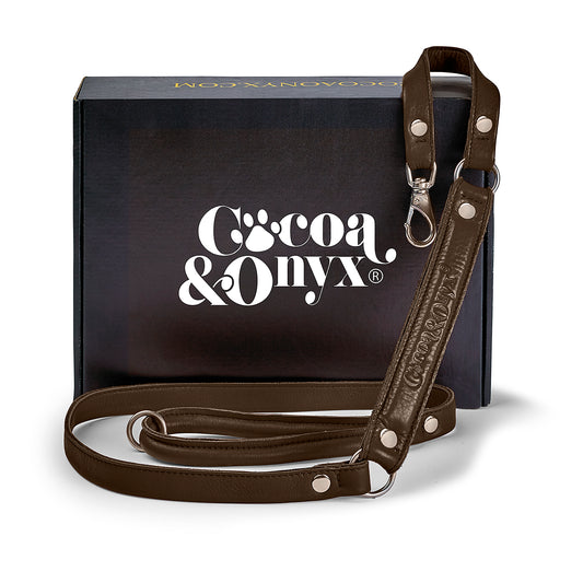 ComfurtGrip Leather Dog Leash - Brown