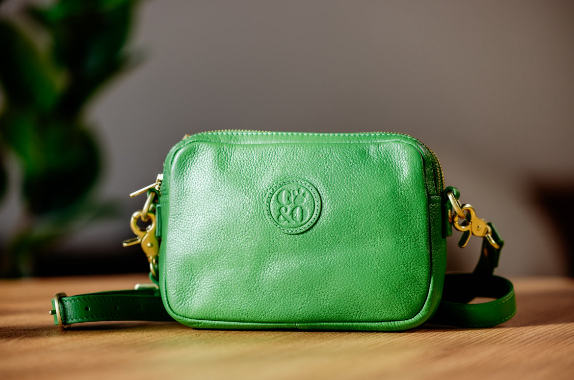 Maya TreatPurse™ - Green Leather