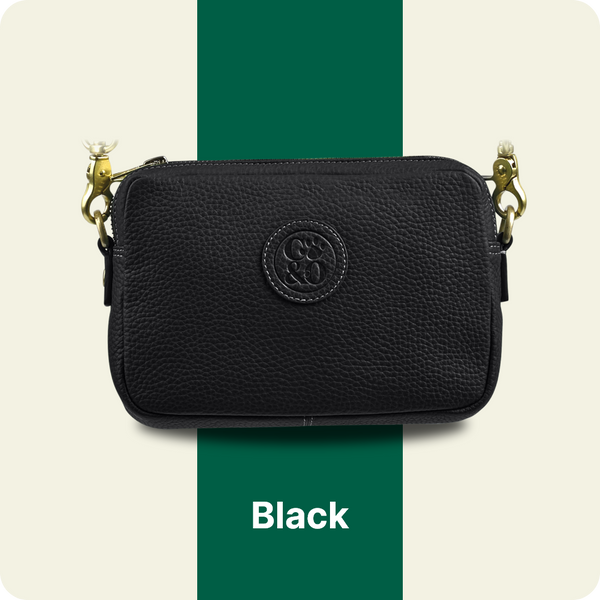 Maya TreatPurse™ - Black Leather – Cocoa & Onyx®