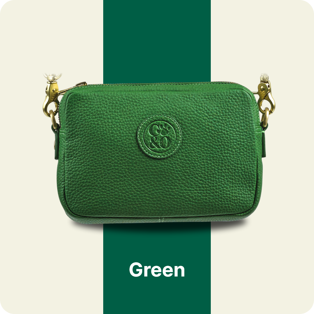 Maya TreatPurse™ - Green Leather