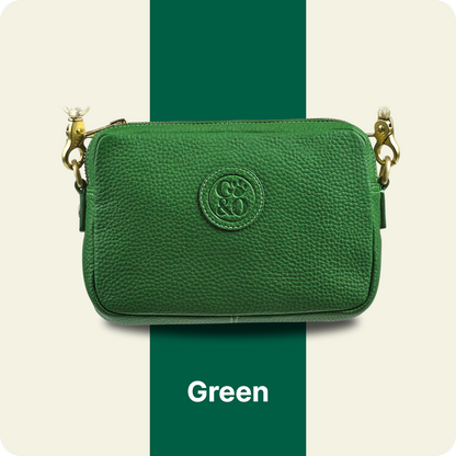 Maya TreatPurse™ - Green Leather